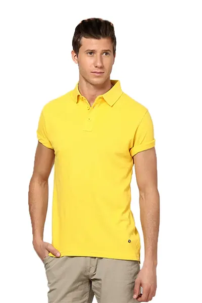 Classy Cotton Blend Short-sleeve Comfortable Polo T-shirt for Men