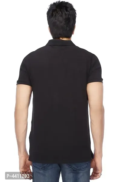 Reliable Black Cotton Blend Solid Other For Men-thumb3