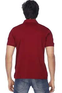 Multicoloured Polyester Polos For Men-thumb2