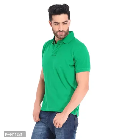 Classy Multicoloured Polyester Polo Neck T-Shirt For Men (Pack Of 3)-thumb2