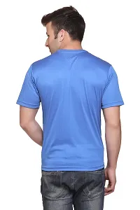 Reliable Multicoloured Cotton Blend Solid Round Neck Tees For Men-thumb2