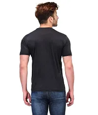 Reliable Multicoloured Cotton Blend Solid Round Neck Tees For Men-thumb2