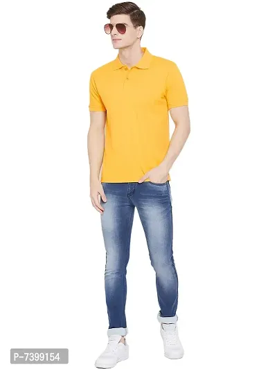 Reliable Multicoloured Polycotton Solid Polos For Men-thumb2