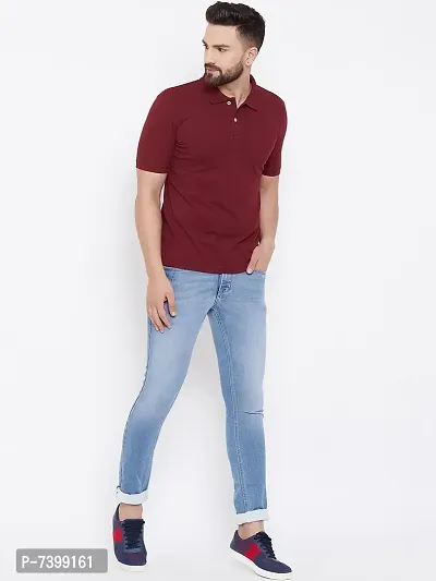 Reliable Multicoloured Polycotton Solid Polos For Men-thumb3