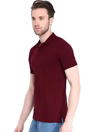 Reliable Multicoloured Polycotton Solid Polos For Men-thumb2