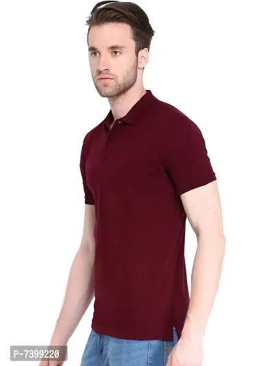 Reliable Multicoloured Polycotton Solid Polos For Men-thumb3