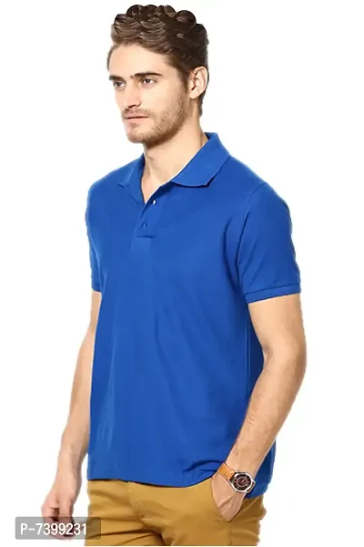 Reliable Multicoloured Polycotton Solid Polos For Men-thumb3