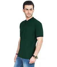 Reliable Multicoloured Polycotton Solid Polos For Men-thumb3