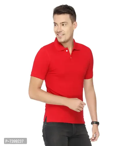 Reliable Polycotton Solid Polos For Men- Pack Of 4-thumb3