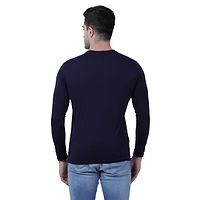 Stunning Cotton Blend Solid Round Neck Tees For Men- Pack Of 4-thumb1