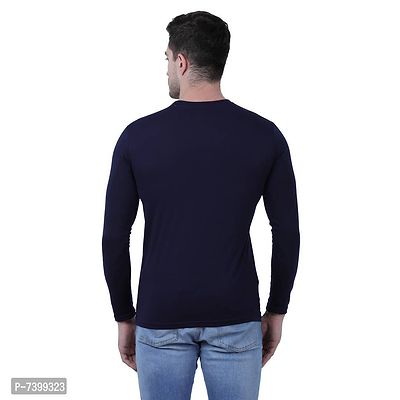 Stunning Cotton Blend Solid Round Neck Tees For Men- Pack Of 4-thumb2