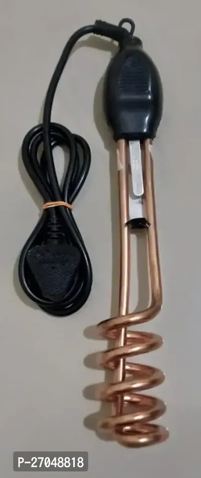 Spiral Copper- 1500 Watt Water Heater Immersion Rod or Bucket Water Heater(1 Piece), Reddish Brown-thumb0