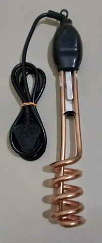Spiral Copper- 1500 Watt Water Heater Immersion Rod or Bucket Water Heater(1 Piece), Reddish Brown