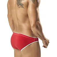 Generic Men's Polyester Thongs (Pack of 1) (AVU-ML-559-RD_Red_M)-thumb1