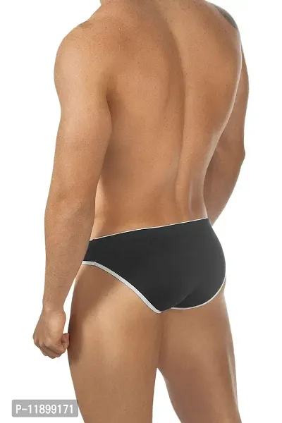 Generic Men's Polyester Thong (Pack of 1) (AVU-ML-559-BK_Black_M)-thumb5