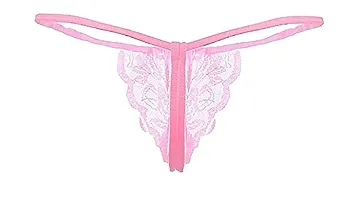 AVUN Women Polyester Spandex Solid G Sting/Thong Underwear for Ladies/Girls (Pink)-thumb1