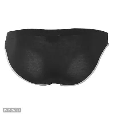 Generic Men's Polyester Thong (Pack of 1) (AVU-ML-559-BK_Black_M)-thumb2