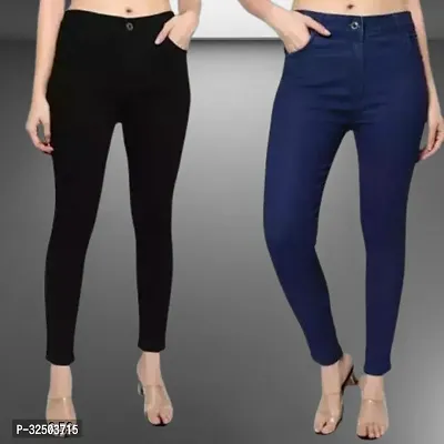 Jeans Combo 2 Pcs For Women-thumb0