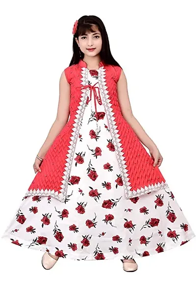 Kitty-Fashion Ethnic Blend Gown for Kids