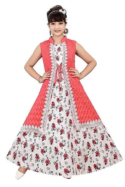 Kitty-Fashion Ethnic Blend Gown for Kids