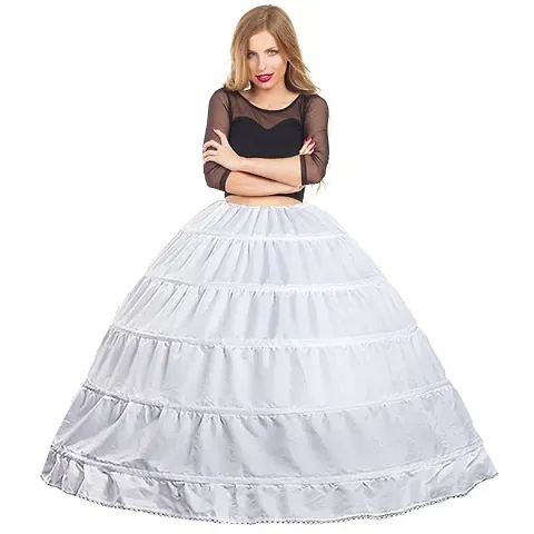 Women 2 Layer Hoopskirt Cancan Underskirt Petticoat for Ball Gown and Bridal Lehenga