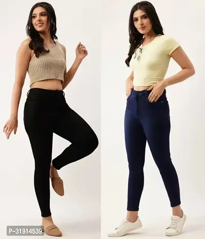 Designer Latest Women Jeans Combo 2pcs-thumb0