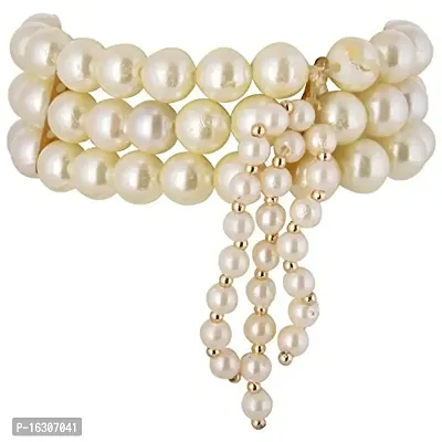 Apeksha Arts Polycotton Multi Color Hand Made Pearl Bracelet for Unisex