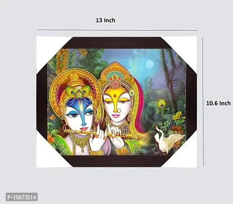 BCOMFORT Radha Krishn sparkle Digital Reprint 10 inch x 13 inch Painting ()-thumb2