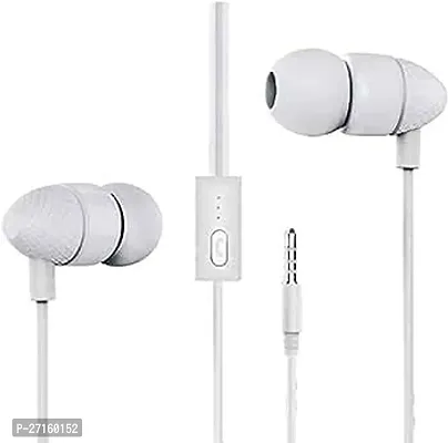 Stylish White In-ear Headphones-thumb0