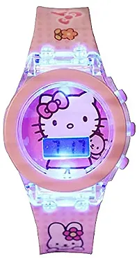 DKEROAD Digital Silicone Pink Strap Watch for Girls | Casual-Formal-Party-Wedding | - Model617-thumb3