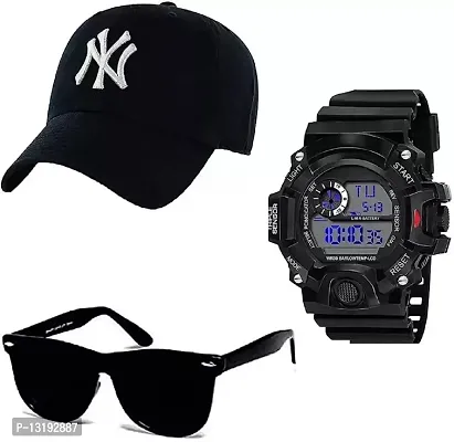 DKEROAD Digital Silicone Black Strap Watch for Boys | Sports | - Model108