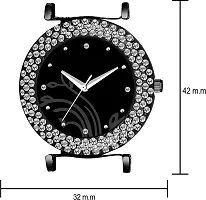 DKEROAD Analog Metal Black Strap Watch for Girls | Casual-Formal-Party-Wedding | - Model418-thumb2