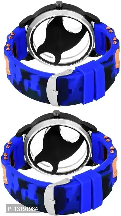 DKEROAD Analog Silicone Blue Strap Watch for Boys | Casual-Formal | - Model228-thumb2