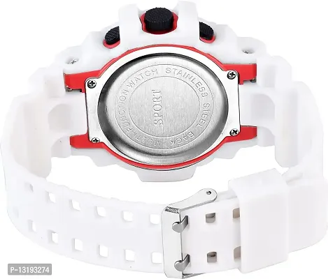 DKEROAD Digital Silicone White. Strap Watch for Boys | Sports-Casual-Formal | - Model53-thumb2