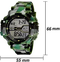 DKEROAD Digital Silicone Green Strap Watch for Girls | Casual-Party-Wedding-Formal-Sports | - Model647-thumb4