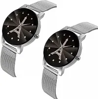 DKEROAD Analog Metal Silver Strap Watch for Women | Casual | - Model856-thumb1