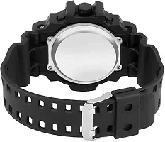 DKEROAD Digital Silicone Black-White Strap Watch for Boys | Casual | - Model45-thumb1