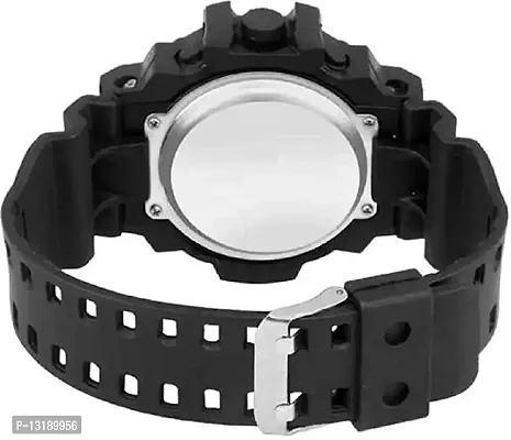 DKEROAD Digital Silicone Black-White Strap Watch for Boys | Casual | - Model45-thumb2