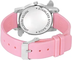 DKEROAD Analog Silicone Pink Strap Watch for Girls | Party-Wedding | - Model327-thumb1