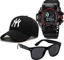 DKEROAD Digital Silicone Black Strap Watch for Boys | Casual-Party-Wedding-Formal-Sports | - Model89-thumb2