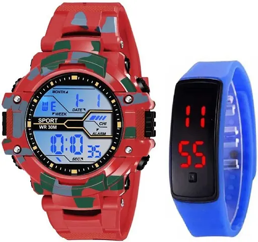 DKEROAD Digital Silicone Strap Watch for Boys & Girls | Casual-Party-Wedding-Formal-Sports | - Model675