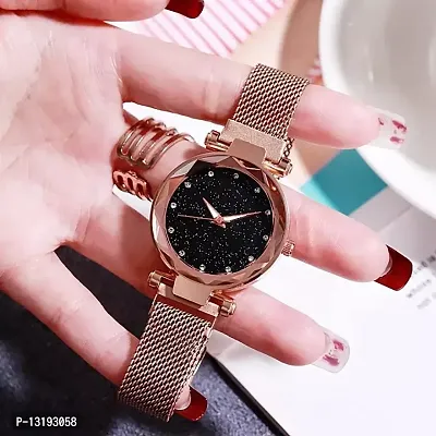DKEROAD Analog Metal Gold Strap Watch for Women | Casual-Party-Wedding-Formal | - Model820-thumb3