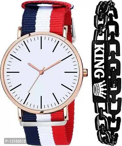DKEROAD Analog Silicone Red Strap Watch for Boys & Girls | Casual-Party-Wedding-Formal-Sports | - Model700