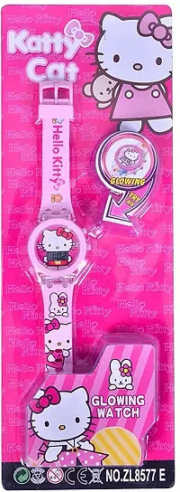 DKEROAD Digital Silicone Pink Strap Watch for Girls | Casual-Formal-Party-Wedding | - Model617-thumb4