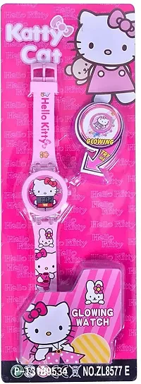 DKEROAD Digital Silicone Pink Strap Watch for Girls | Casual-Formal-Party-Wedding | - Model617-thumb5