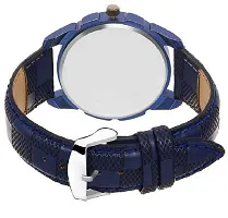 DKEROAD Analog Synthetic Leather Blue Strap Watch for Boys & Girls | Casual-Party-Wedding-Formal-Sports | - Model702-thumb2