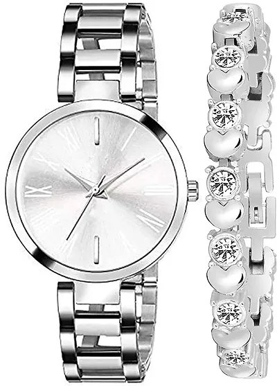 DKEROAD Analog Metal Strap Watch for Girls | Casual-Formal-Party-Wedding | - Model407