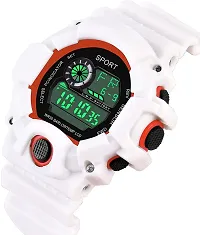 DKEROAD Digital Silicone White. Strap Watch for Boys | Sports-Casual-Formal | - Model53-thumb3