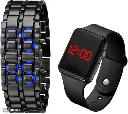 DKEROAD Digital Stainless Steel Blue Strap Watch for Boys & Girls | Casual-Party-Wedding-Formal-Sports | - Model709