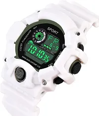 DKEROAD Digital Silicone White Strap Watch for Boys | Sports-Casual-Formal | - Model56-thumb3